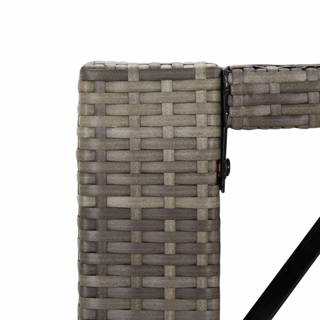 Ensemble De Bar De Jardin 5 Pcs Avec Coussins Poly Rotin