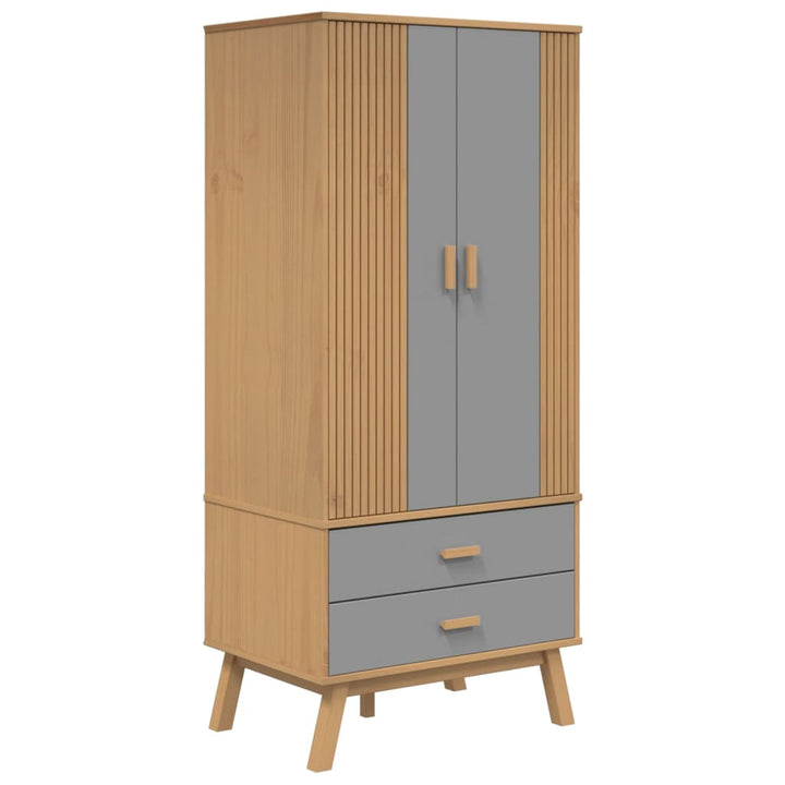 Garde-Robe Olden 76,5X53X172 Cm Bois Massif Pin