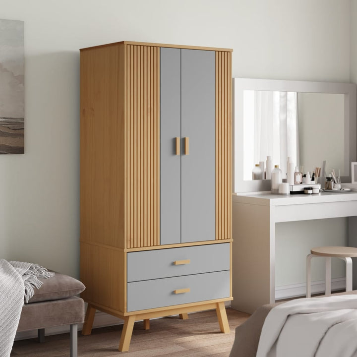Garde-Robe Olden 76,5X53X172 Cm Bois Massif Pin