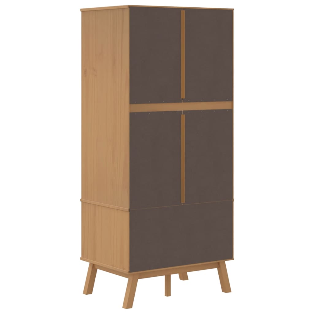 Garde-Robe Olden 76,5X53X172 Cm Bois Massif Pin