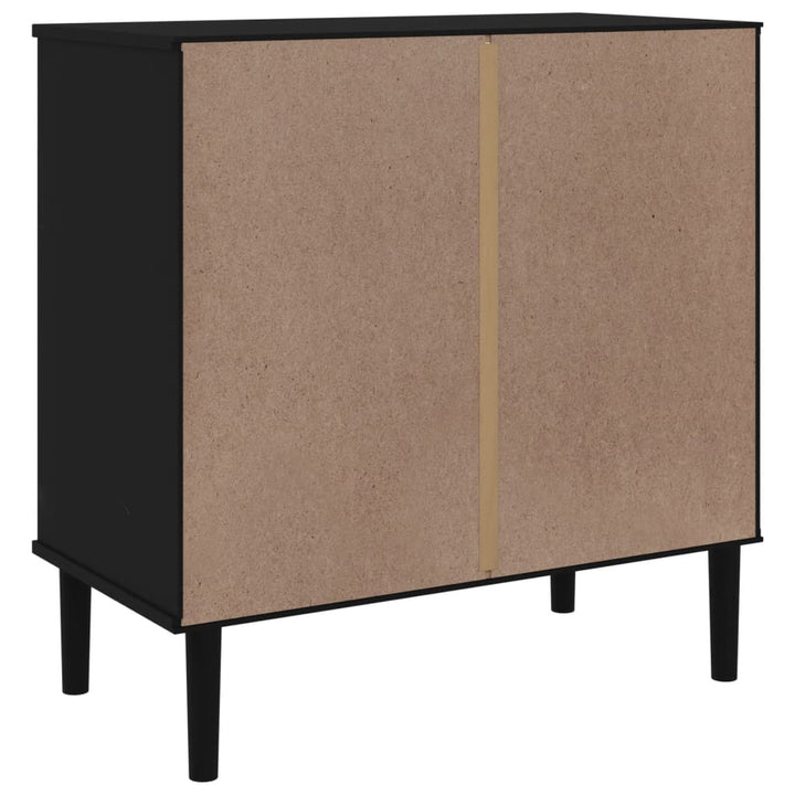 Commode Senja Aspect De Rotin Bois De Pin Solide