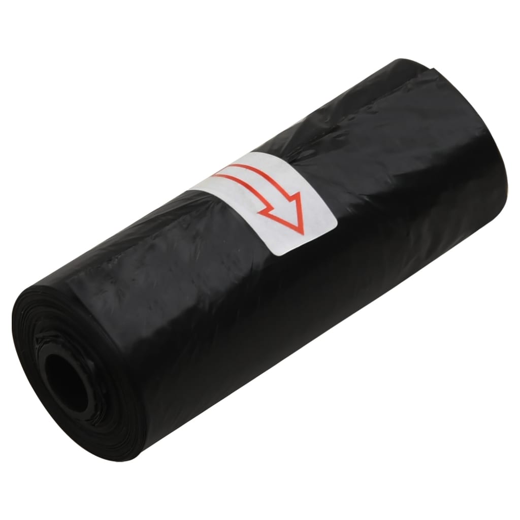 Sacs À Crottes Pour Chiens 750 Pcs Noir 30X20 Cm Pe