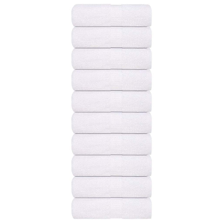 Serviettes De Visage 2 Pcs 360 G/M² 100% Coton Blanc