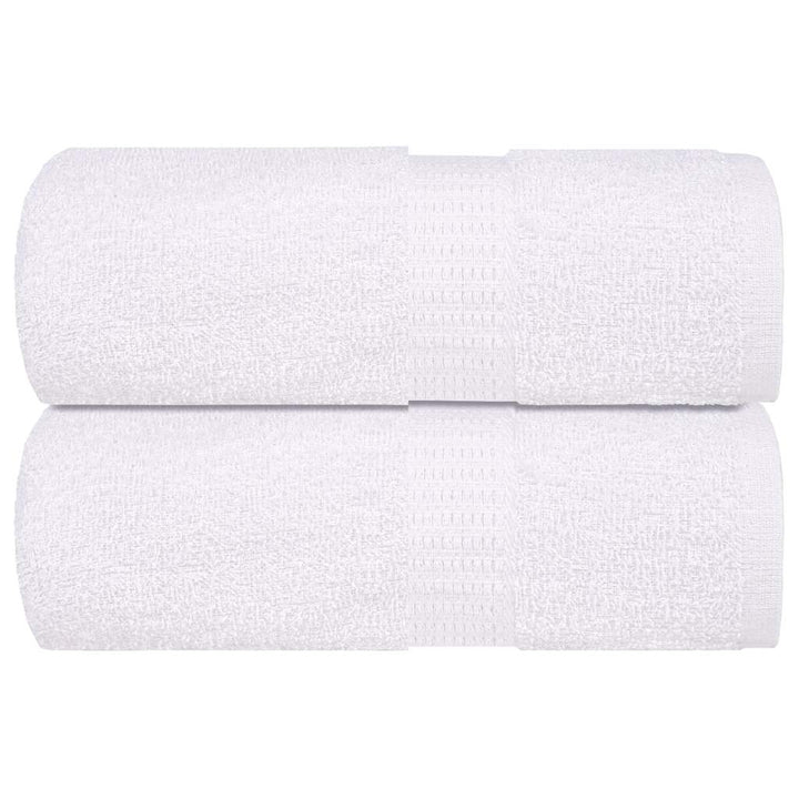 Serviettes De Visage 2 Pcs 360 G/M² 100% Coton Blanc