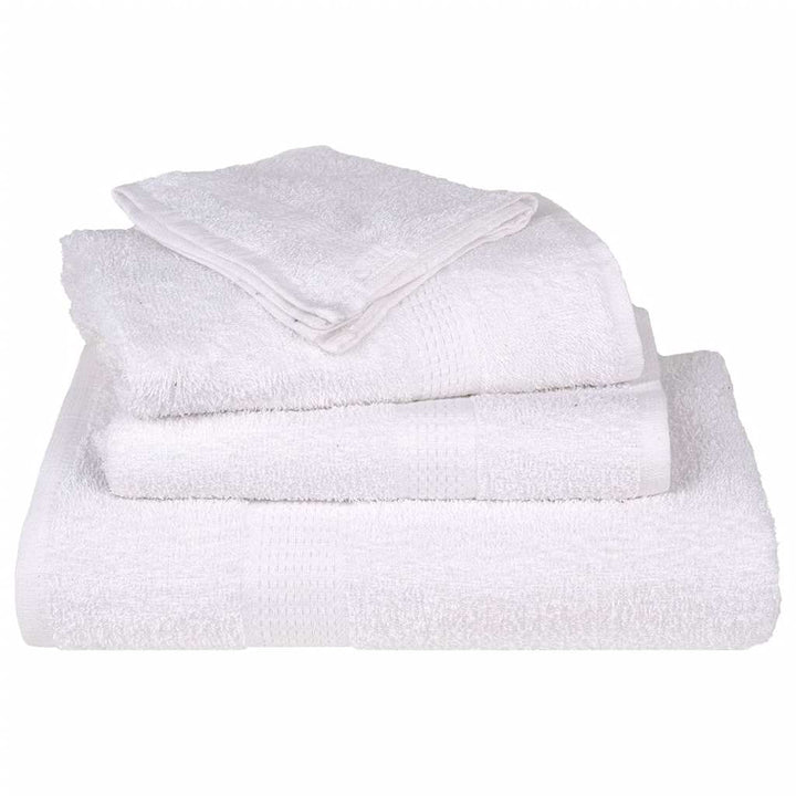 Serviettes De Visage 2 Pcs 360 G/M² 100% Coton Blanc