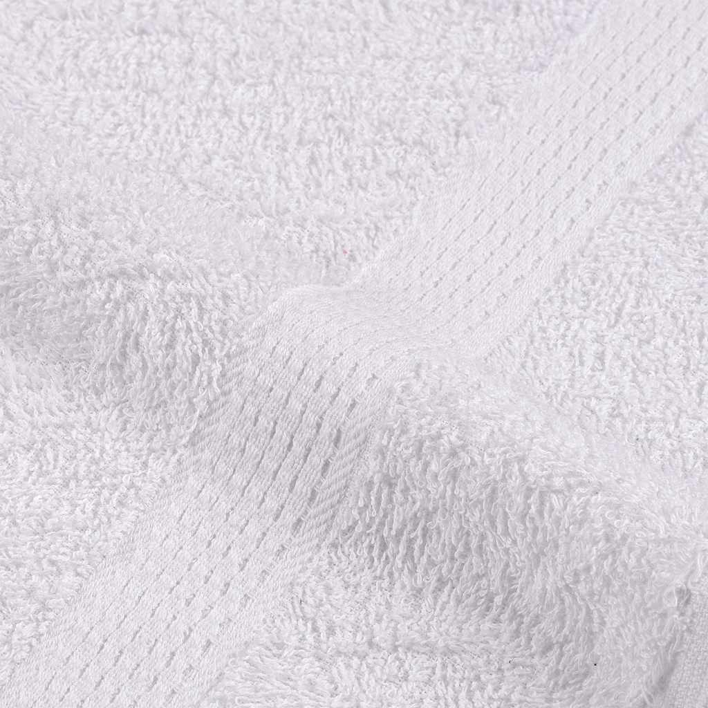 Serviettes De Visage 2 Pcs 360 G/M² 100% Coton Blanc