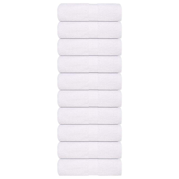 Serviettes De Visage 2 Pcs 360 G/M² 100% Coton Blanc