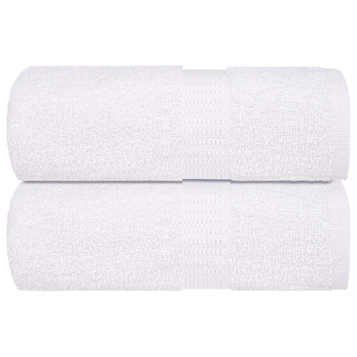 Serviettes De Visage 2 Pcs 360 G/M² 100% Coton Blanc