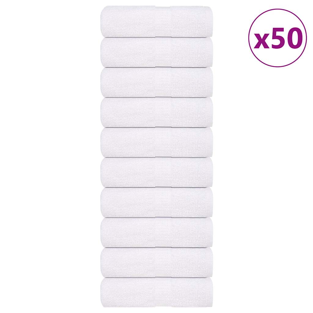 Serviettes De Visage 2 Pcs 360 G/M² 100% Coton Blanc