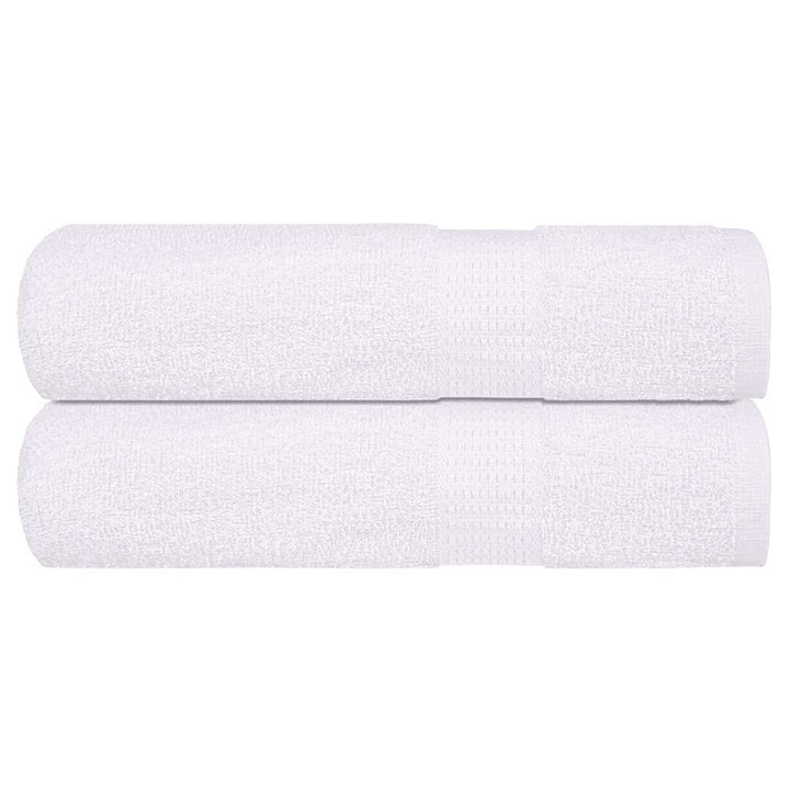 Serviettes De Visage 2 Pcs 360 G/M² 100% Coton Blanc