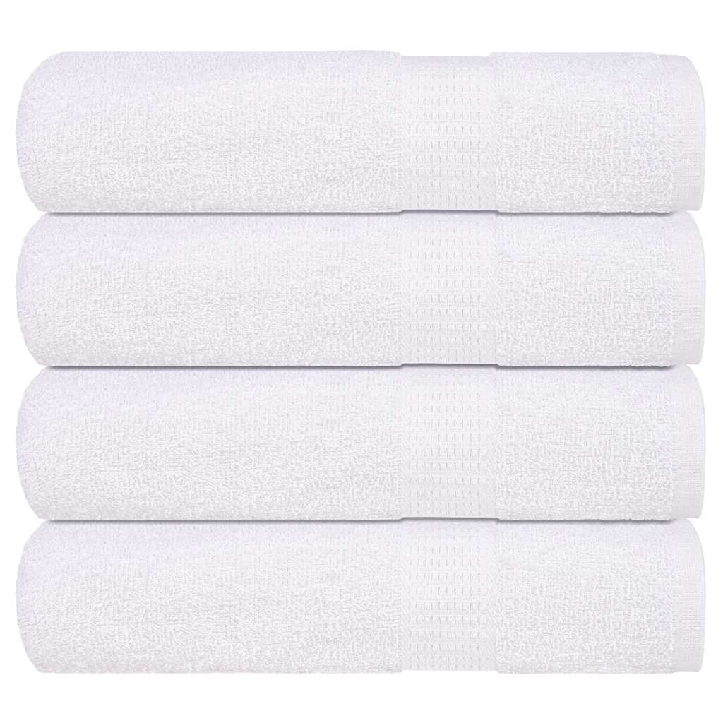 Serviettes De Visage 2 Pcs 360 G/M² 100% Coton Blanc
