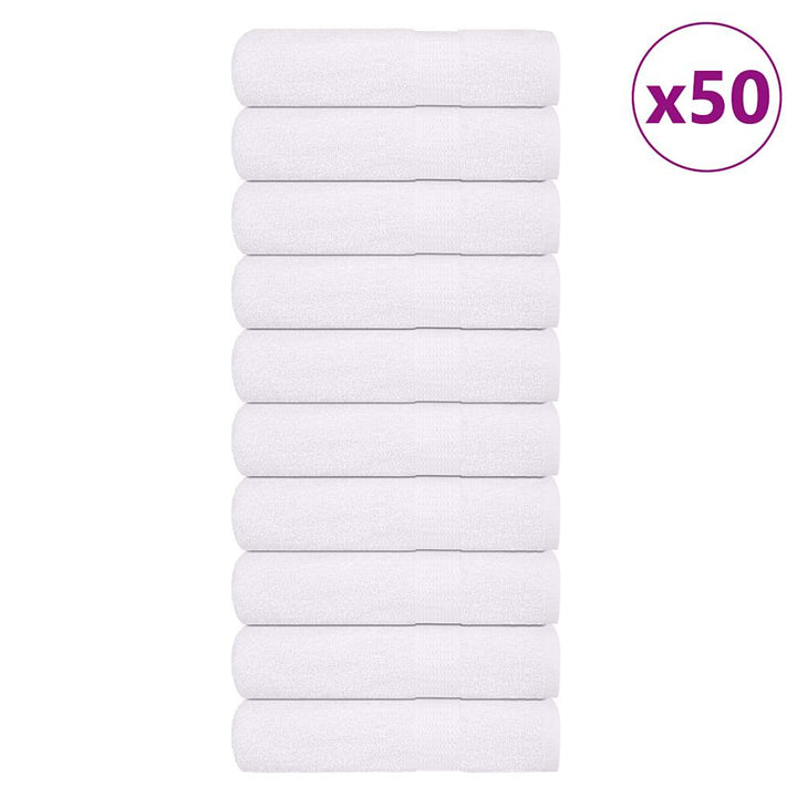 Serviettes De Visage 2 Pcs 360 G/M² 100% Coton Blanc
