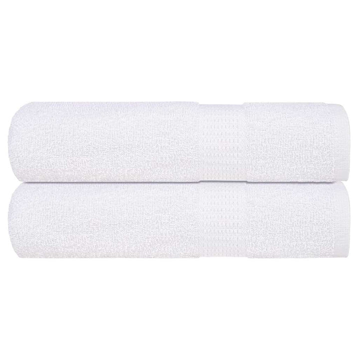 Serviettes De Visage 2 Pcs 360 G/M² 100% Coton Blanc