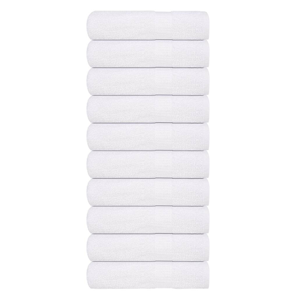 Serviettes De Visage 2 Pcs 360 G/M² 100% Coton Blanc