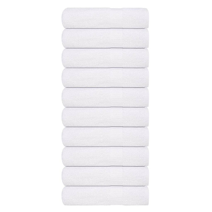 Serviettes De Visage 2 Pcs 360 G/M² 100% Coton Blanc