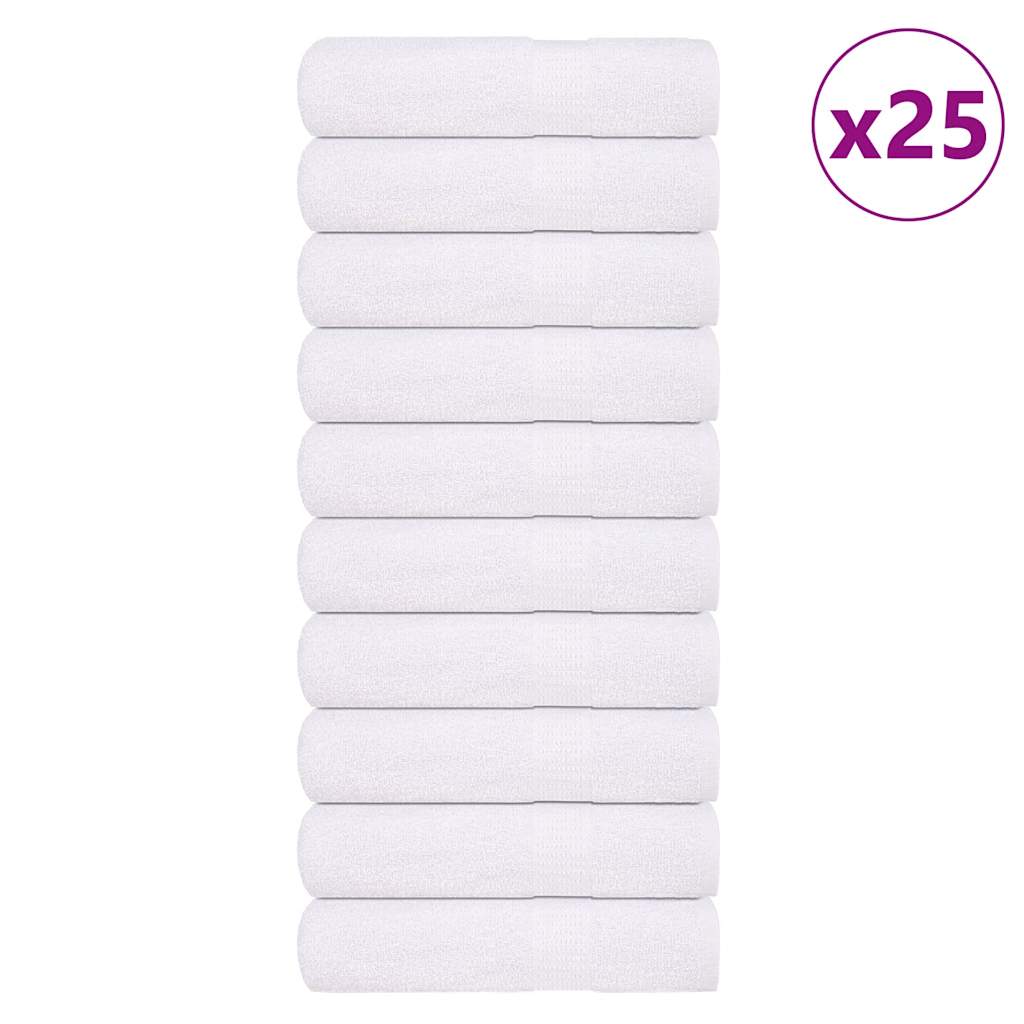 Serviettes De Visage 2 Pcs 360 G/M² 100% Coton Blanc