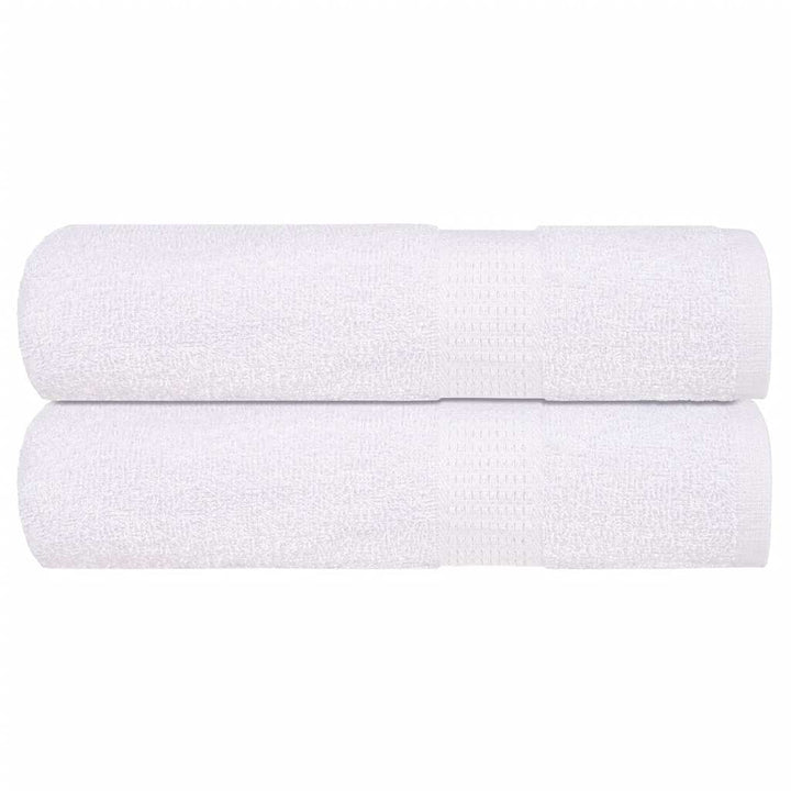 Serviettes De Visage 2 Pcs 360 G/M² 100% Coton Blanc