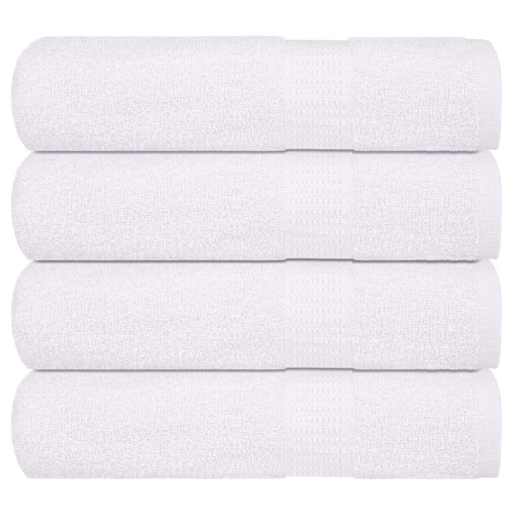 Serviettes De Visage 2 Pcs 360 G/M² 100% Coton Blanc