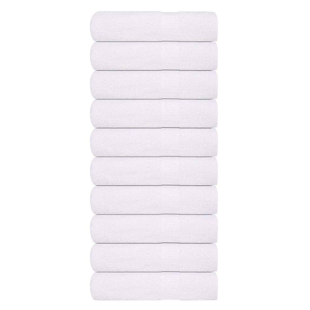 Serviettes De Visage 2 Pcs 360 G/M² 100% Coton Blanc