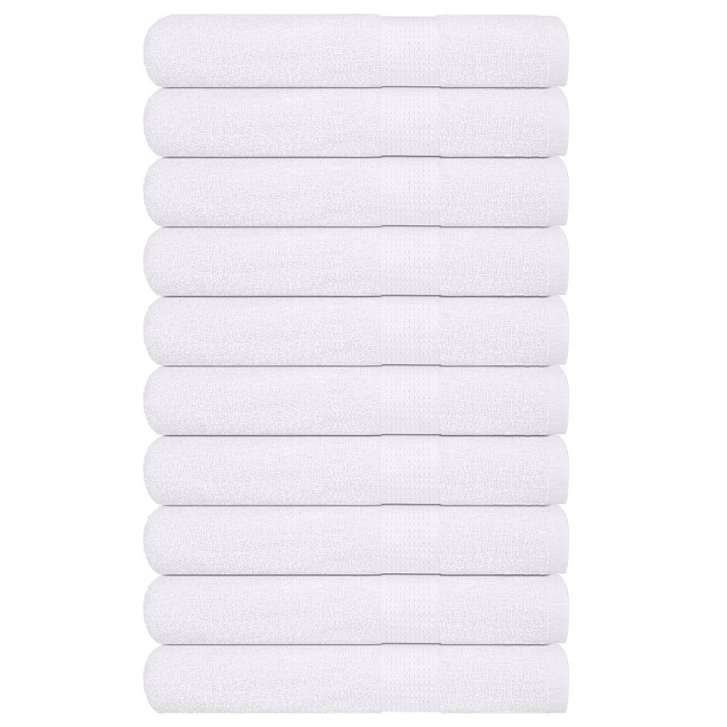 Serviettes De Visage 2 Pcs 360 G/M² 100% Coton Blanc