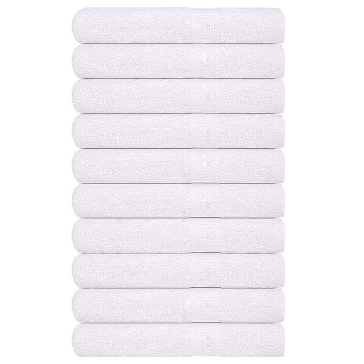 Serviettes De Visage 2 Pcs 360 G/M² 100% Coton Blanc
