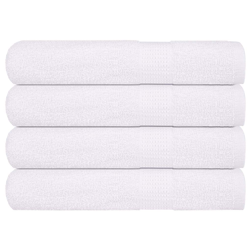 Serviettes De Visage 2 Pcs 360 G/M² 100% Coton Blanc