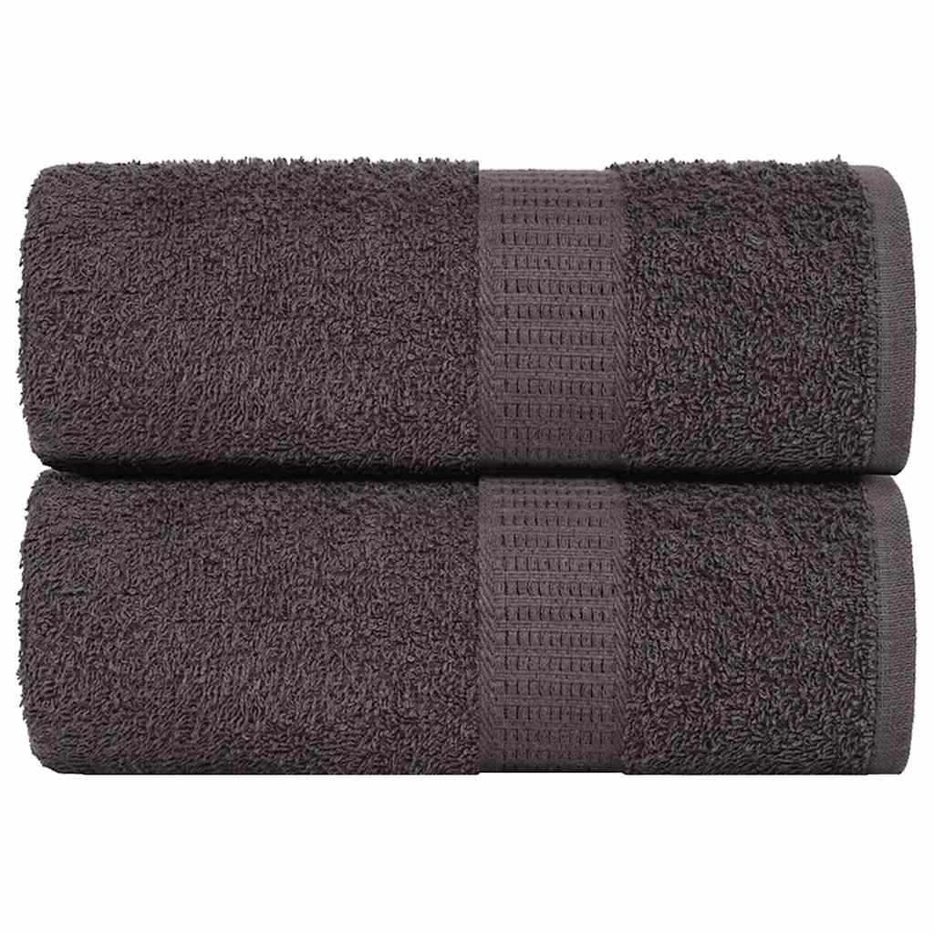 Gants De Toilette 2 Pcs 360 G/M² 100% Coton Anthracite