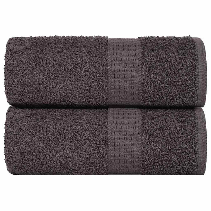 Gants De Toilette 2 Pcs 360 G/M² 100% Coton Anthracite