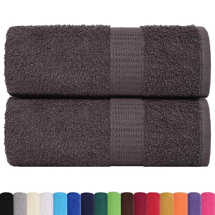 Gants De Toilette 2 Pcs 360 G/M² 100% Coton Anthracite