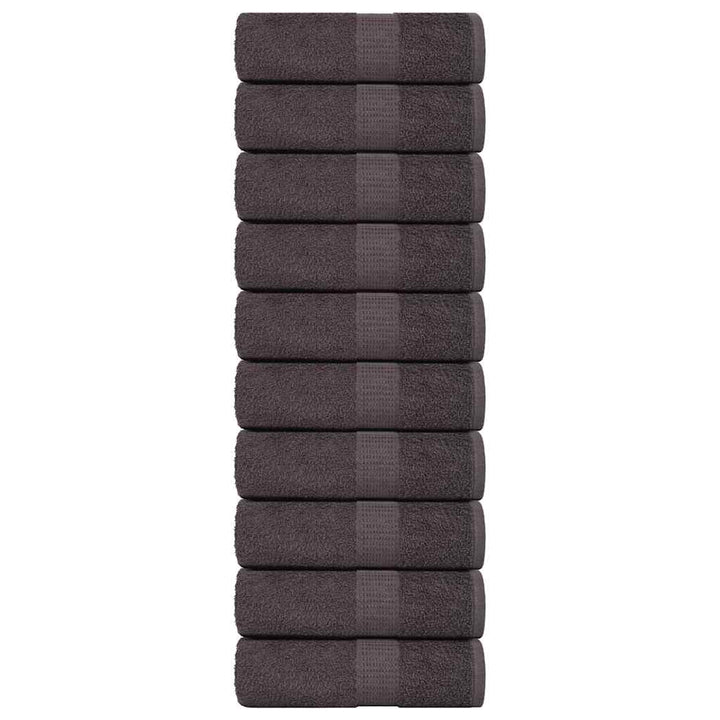 Gants De Toilette 2 Pcs 360 G/M² 100% Coton Anthracite