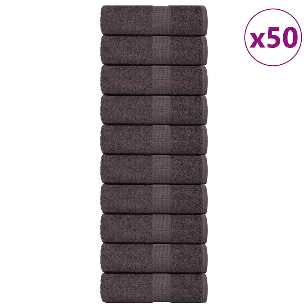 Gants De Toilette 2 Pcs 360 G/M² 100% Coton Anthracite
