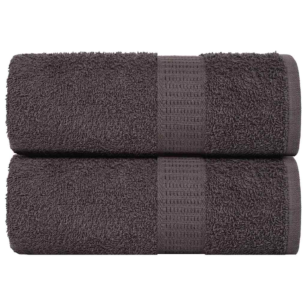 Gants De Toilette 2 Pcs 360 G/M² 100% Coton Anthracite