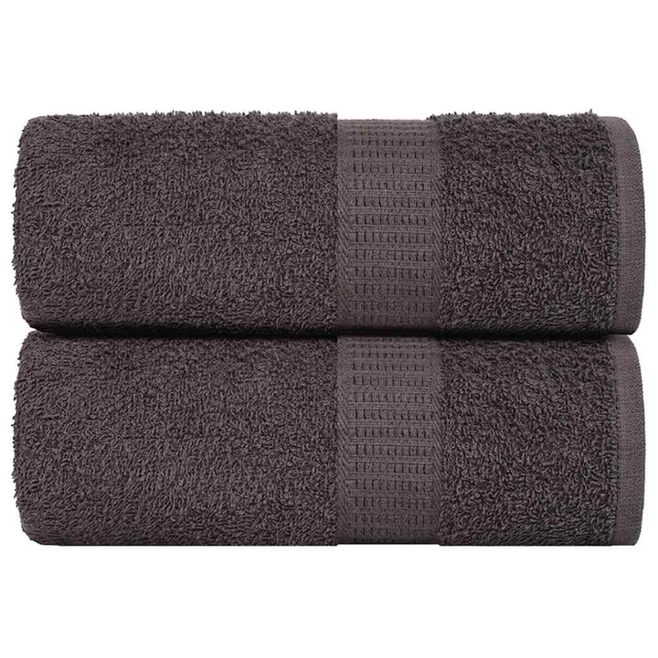 Gants De Toilette 2 Pcs 360 G/M² 100% Coton Anthracite