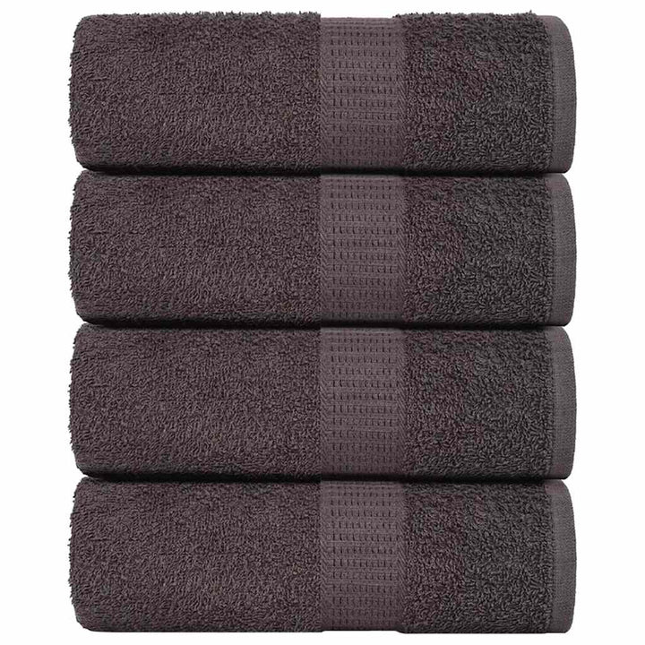 Gants De Toilette 2 Pcs 360 G/M² 100% Coton Anthracite