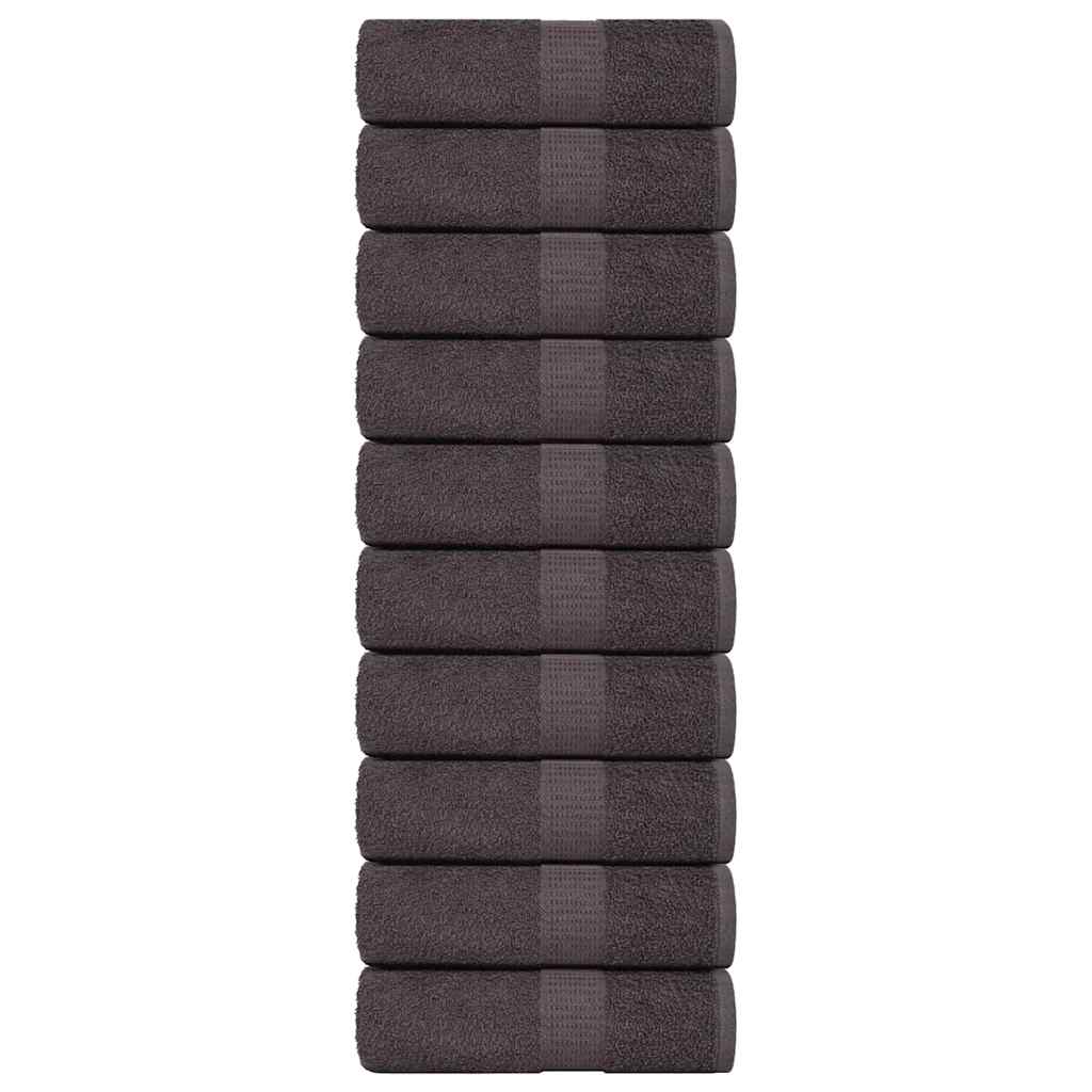 Gants De Toilette 2 Pcs 360 G/M² 100% Coton Anthracite