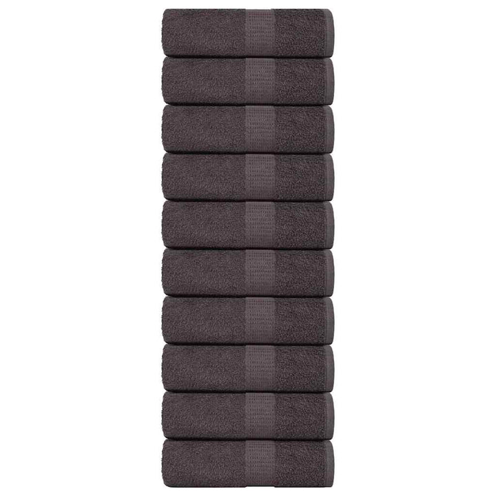 Gants De Toilette 2 Pcs 360 G/M² 100% Coton Anthracite