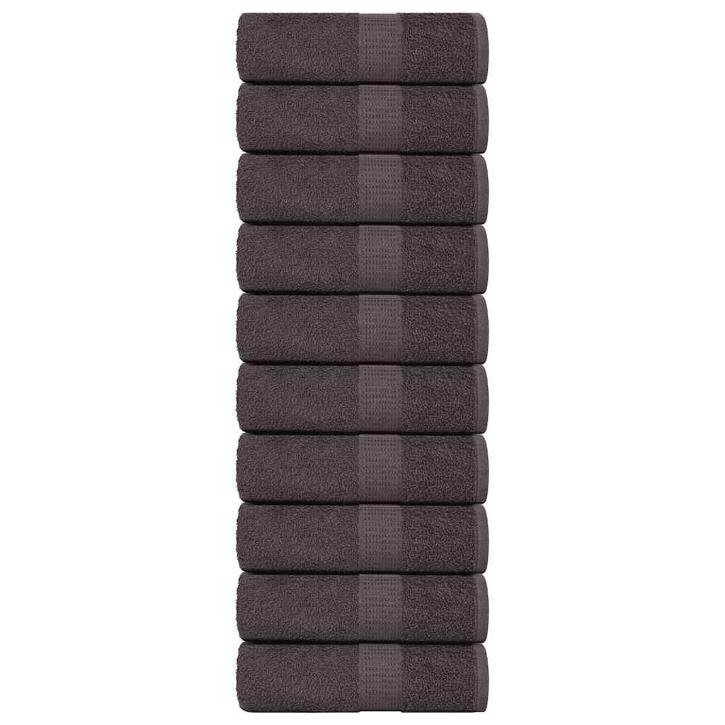 Gants De Toilette 2 Pcs 360 G/M² 100% Coton Anthracite