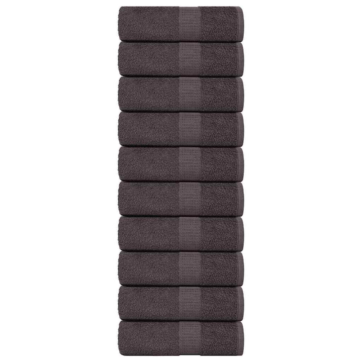 Gants De Toilette 2 Pcs 360 G/M² 100% Coton Anthracite