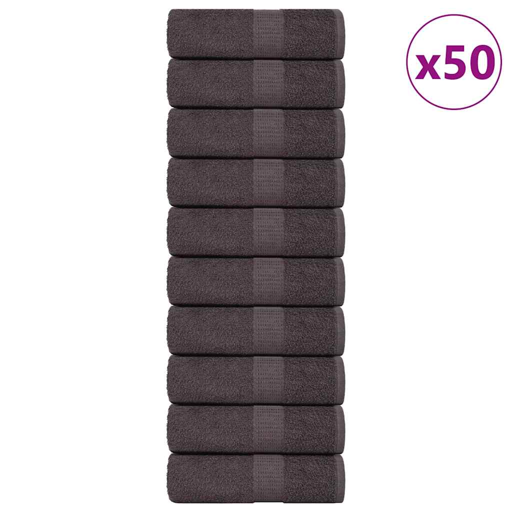 Gants De Toilette 2 Pcs 360 G/M² 100% Coton Anthracite