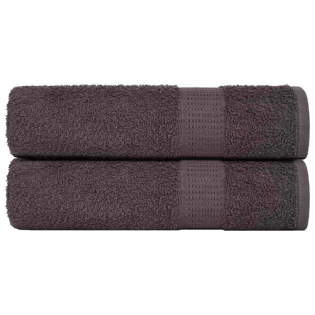 Gants De Toilette 2 Pcs 360 G/M² 100% Coton Anthracite