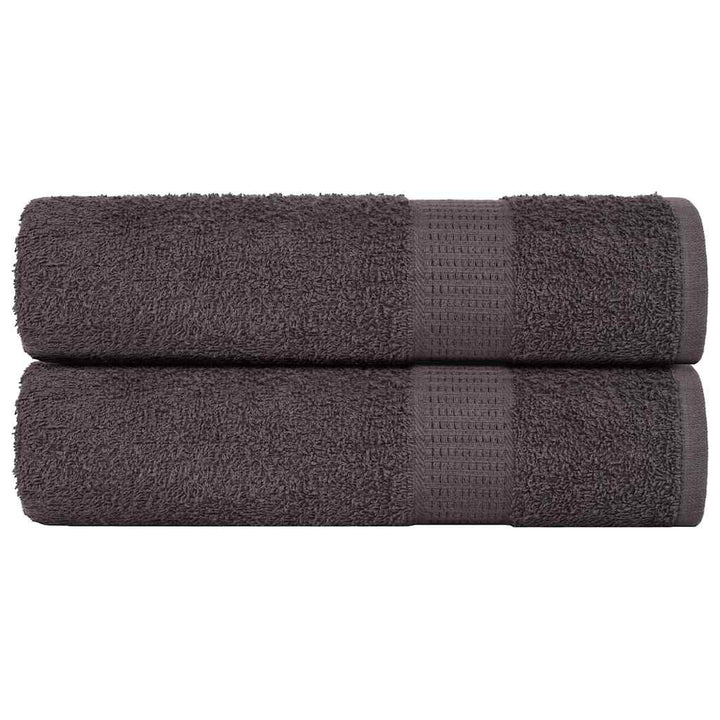 Gants De Toilette 2 Pcs 360 G/M² 100% Coton Anthracite