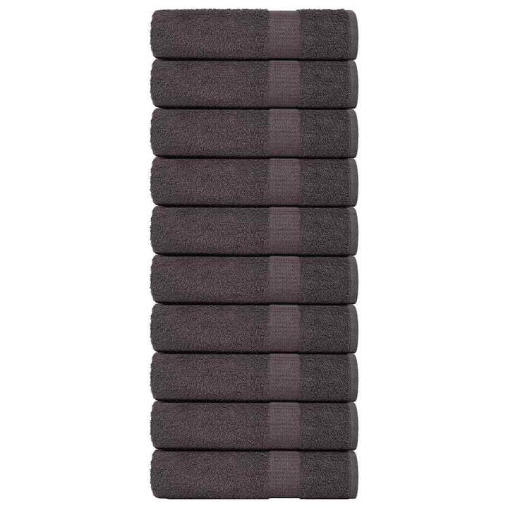 Gants De Toilette 2 Pcs 360 G/M² 100% Coton Anthracite