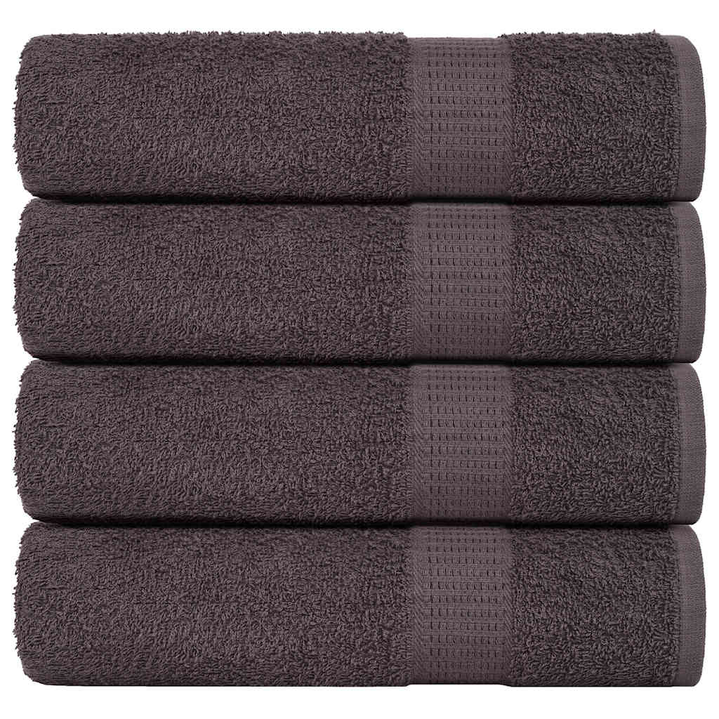 Gants De Toilette 2 Pcs 360 G/M² 100% Coton Anthracite