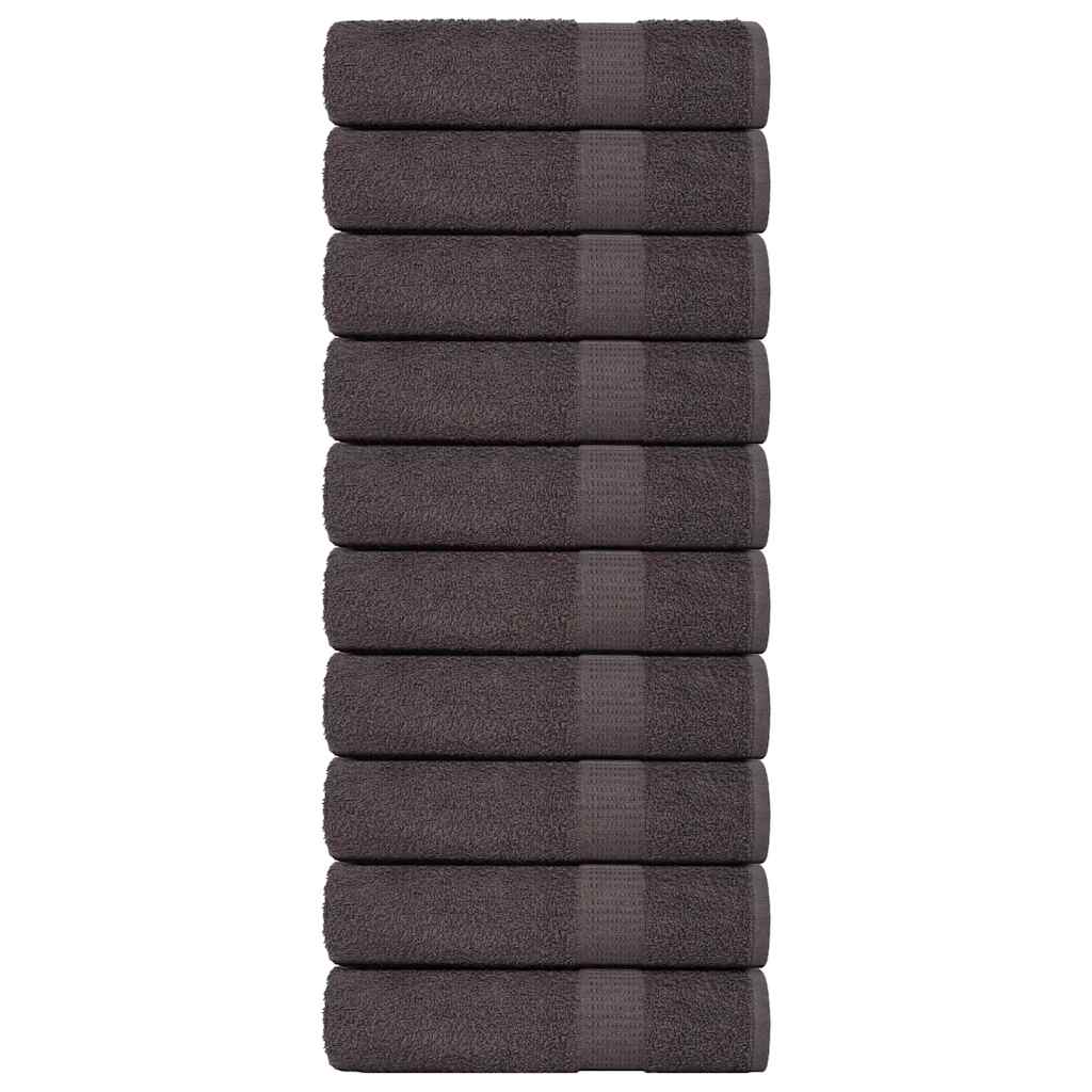 Gants De Toilette 2 Pcs 360 G/M² 100% Coton Anthracite