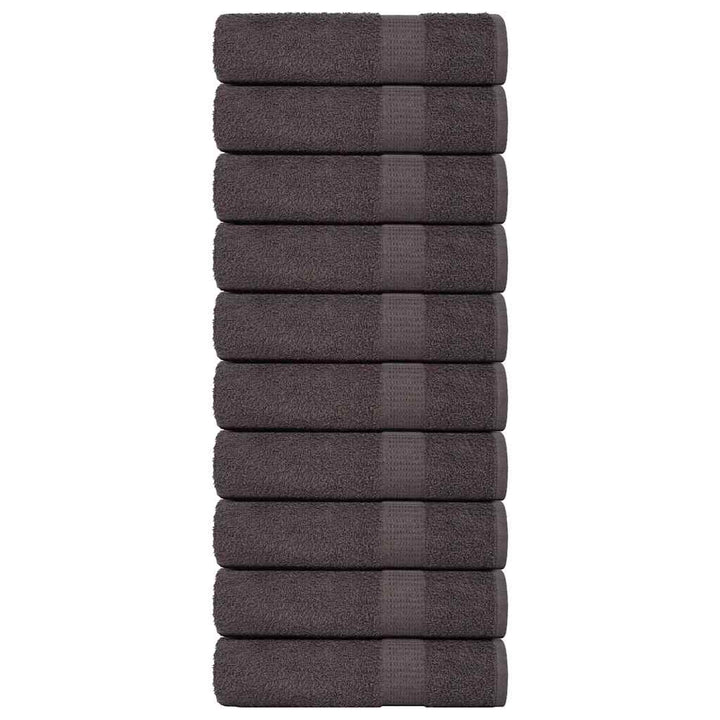 Gants De Toilette 2 Pcs 360 G/M² 100% Coton Anthracite