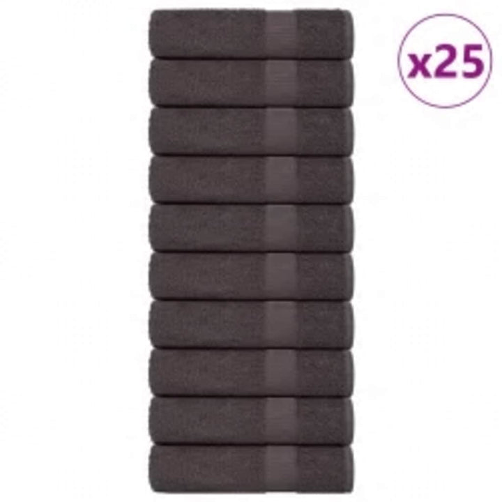 Gants De Toilette 2 Pcs 360 G/M² 100% Coton Anthracite