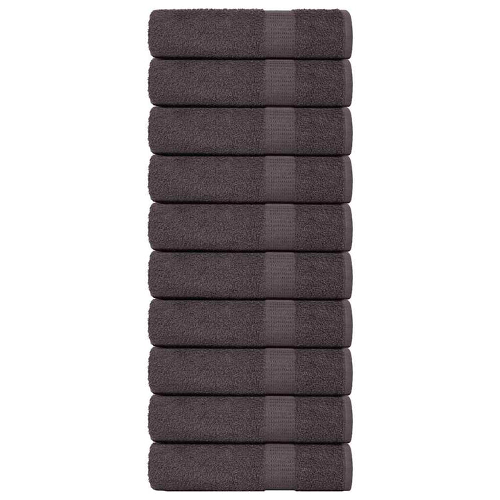 Gants De Toilette 2 Pcs 360 G/M² 100% Coton Anthracite