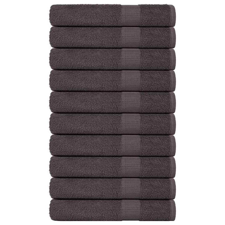 Gants De Toilette 2 Pcs 360 G/M² 100% Coton Anthracite