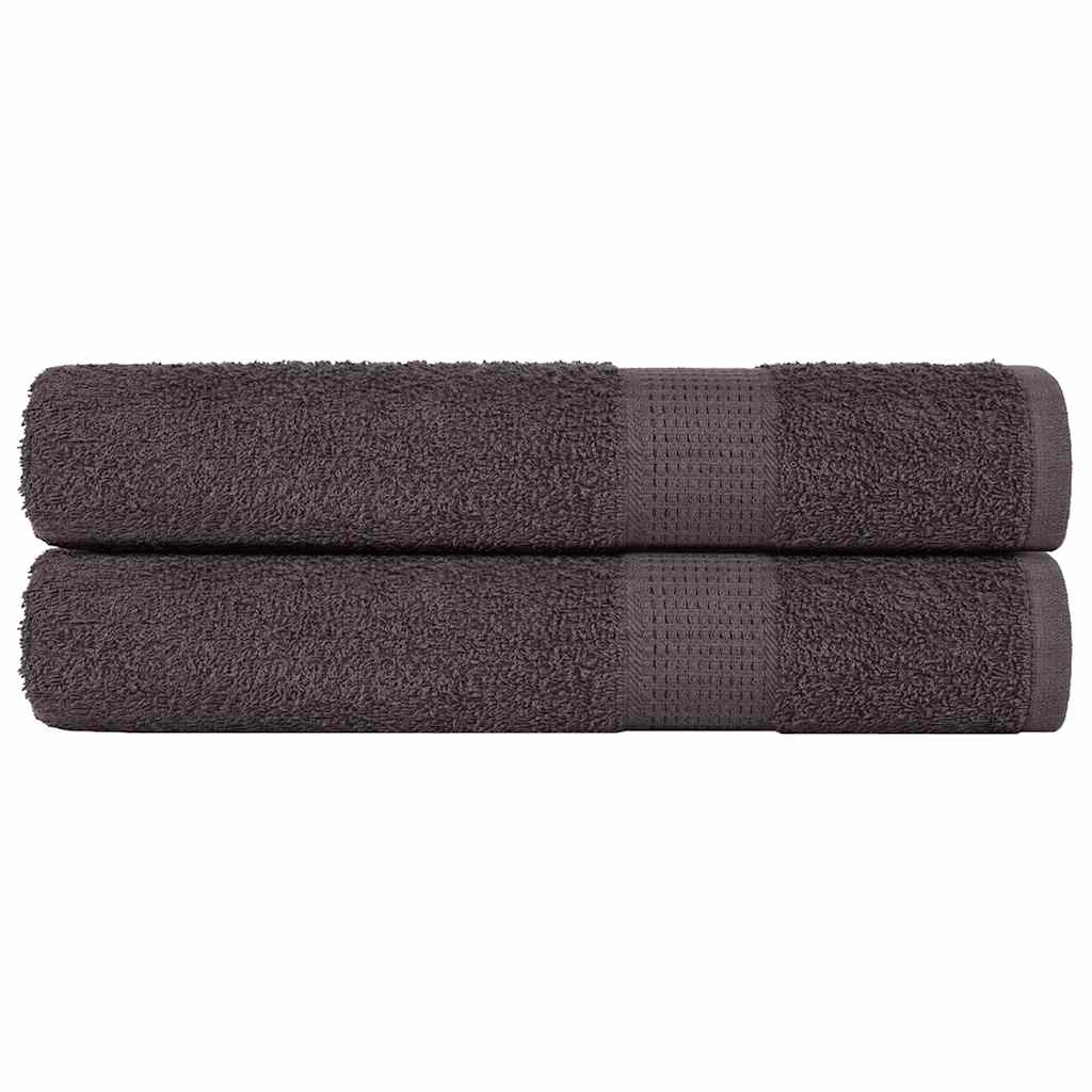 Gants De Toilette 2 Pcs 360 G/M² 100% Coton Anthracite