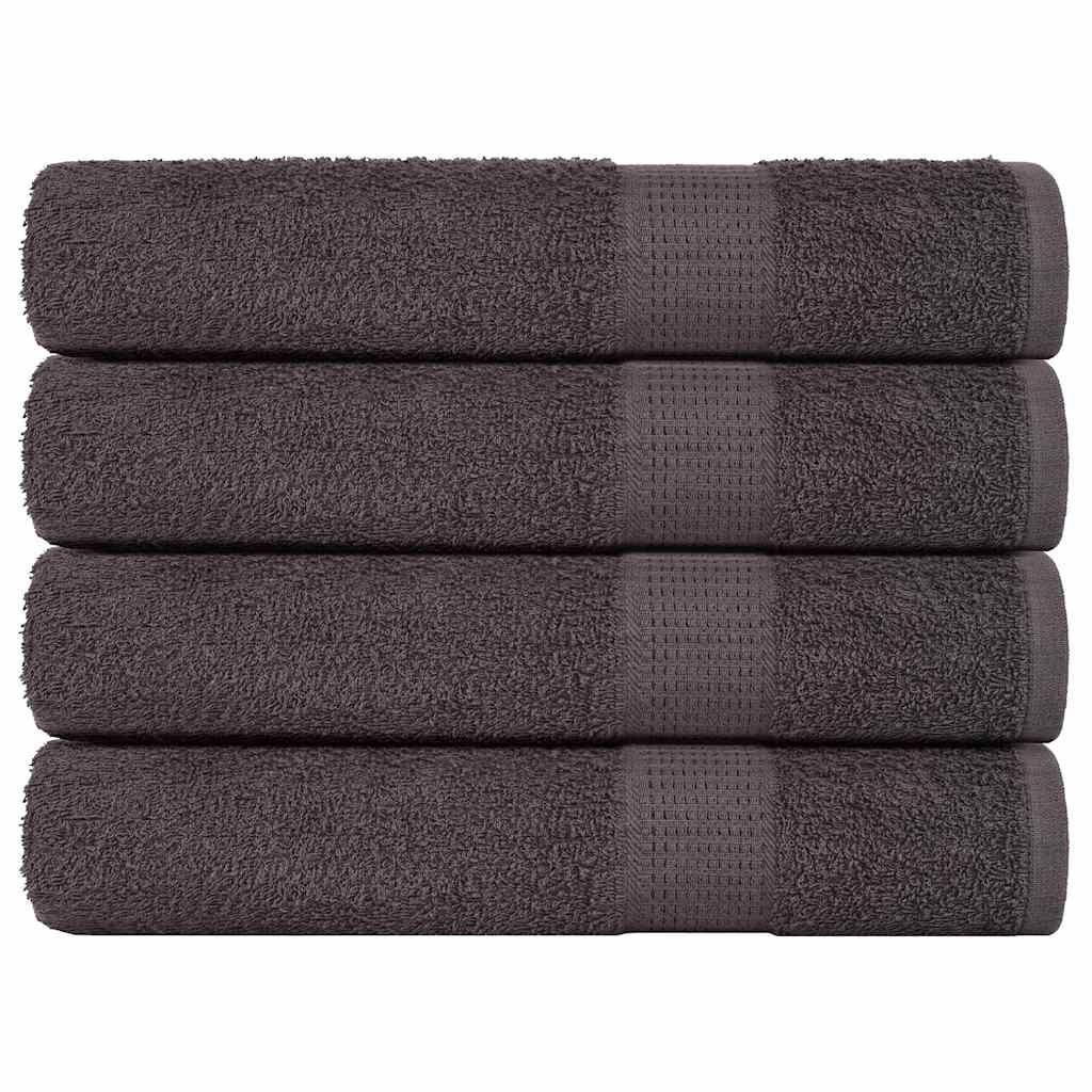 Gants De Toilette 2 Pcs 360 G/M² 100% Coton Anthracite